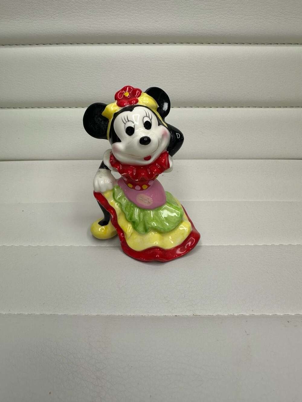 Vintage Walt Disney Prod Japan Minnie Mouse Flamenco Dancer Ceramic Figurine